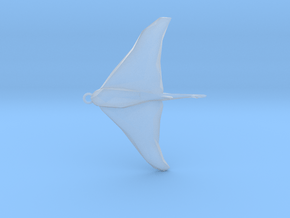 Stingray - Ocean Charm 3D Model - Faceted Pendant in Clear Ultra Fine Detail Plastic