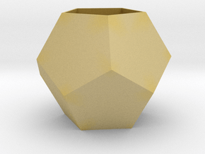 lawal 100 mm dodecahedron shell 2 in Tan Fine Detail Plastic