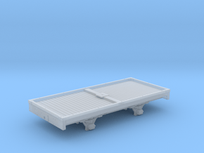 West Clare Railway flat bolster - 009  in Clear Ultra Fine Detail Plastic