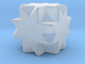 Great Cubicuboctahedron - 10 mm - Rounded V2 in Clear Ultra Fine Detail Plastic