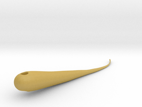 Spiky Bead - Jewelry Pendant 3D Model with Bur in Tan Fine Detail Plastic