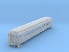N-scale (1/160) PRR P54 Passenger Car without Grab in Clear Ultra Fine Detail Plastic
