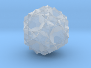 Great Icosicosidodecahedron - 1 Inch in Clear Ultra Fine Detail Plastic