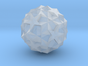 Icosidodecadodecahedron - 10mm in Clear Ultra Fine Detail Plastic