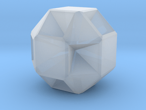  Small Cubicuboctahedron - 10mm in Clear Ultra Fine Detail Plastic