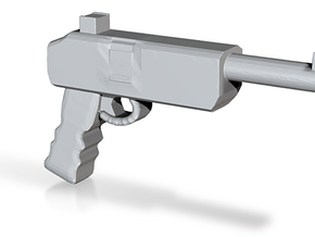 Pistol in Clear Ultra Fine Detail Plastic