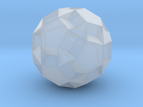  Small Dodecicosidodecahedron - 10mm in Clear Ultra Fine Detail Plastic