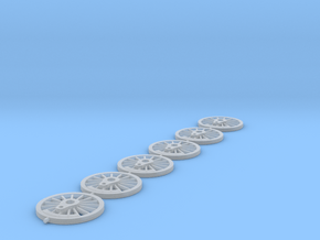 Brecon and Merthyr 2-4-0 leading wheels in Clear Ultra Fine Detail Plastic