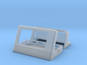 Case for pimoroni Inky pHAT and raspberry pi in Clear Ultra Fine Detail Plastic