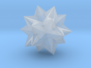 Compound of Ten Tetrahedra - 1 Inch in Clear Ultra Fine Detail Plastic