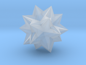 Compound of Ten Tetrahedra - 10 mm in Clear Ultra Fine Detail Plastic