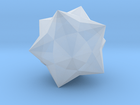 Small Dodecacronic Hexecontahedron - 1 Inch in Clear Ultra Fine Detail Plastic