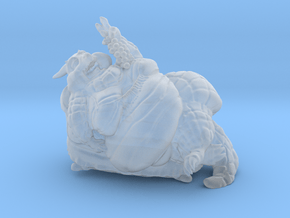 Lounge Dragon in Clear Ultra Fine Detail Plastic