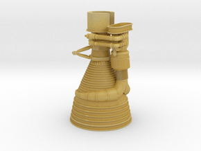 Full Engine - Mount-72Scale - LOW POLY in Tan Fine Detail Plastic