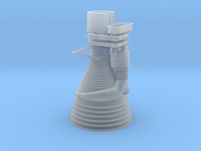 Full Engine - Mount-72Scale - LOW POLY in Clear Ultra Fine Detail Plastic