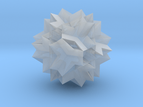 U73 Great Rhombidodecahedron - 1 inch in Clear Ultra Fine Detail Plastic