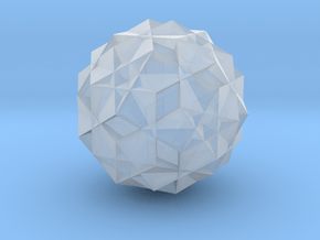 U56 Rhombicosahedron - 1 inch in Clear Ultra Fine Detail Plastic