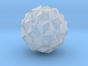 U56 Rhombicosahedron - 10 mm in Clear Ultra Fine Detail Plastic