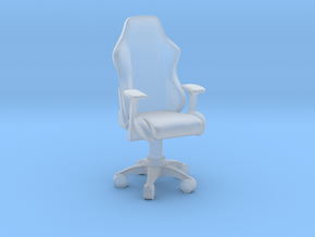 Gaming Chair Scale 1-12 in Clear Ultra Fine Detail Plastic
