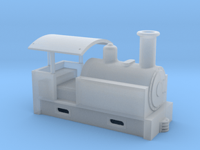 ON18 Sugar Cane Railway Steam Engine #1 in Clear Ultra Fine Detail Plastic