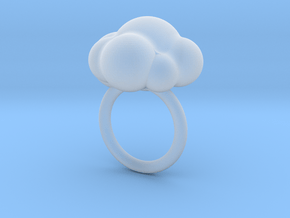 Cloud Ring in Clear Ultra Fine Detail Plastic