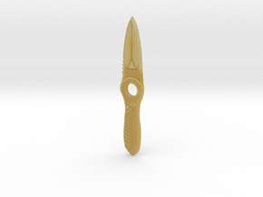 survival knife full size in Tan Fine Detail Plastic