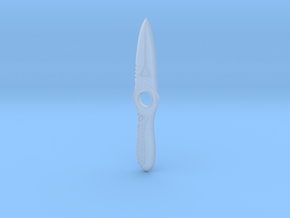 survival knife full size in Clear Ultra Fine Detail Plastic