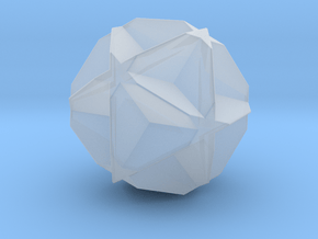 Truncated Great Dodecahedron - 1 Inch V1 in Clear Ultra Fine Detail Plastic