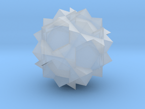 03. Small Stellated Truncated Dodecahedron - 10 mm in Clear Ultra Fine Detail Plastic