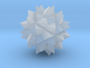 04. Great Stellated Truncated Dodecahedron - 1 Inc in Clear Ultra Fine Detail Plastic