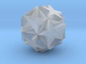 05. Truncated Great Icosahedron - 10 mm in Clear Ultra Fine Detail Plastic