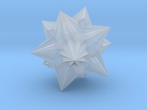 03. Great Triakis Icosahedron - 1 Inch in Clear Ultra Fine Detail Plastic