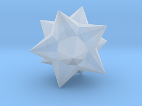 05. Small Stellapentakis Dodecahedron - 1 Inch in Clear Ultra Fine Detail Plastic