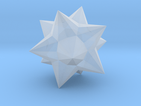 05. Small Stellapentakis Dodecahedron - 10 mm in Clear Ultra Fine Detail Plastic