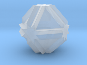01. Cubitruncated Cuboctahedron - 10 mm V1 in Clear Ultra Fine Detail Plastic