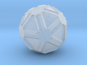 03. Icositruncated Dodecadodecahedron - 1 Inch in Clear Ultra Fine Detail Plastic