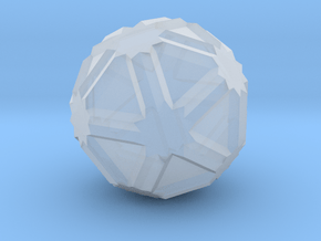 03. Icositruncated Dodecadodecahedron - 10 mm in Clear Ultra Fine Detail Plastic