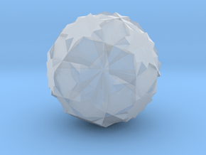 04. Truncated Dodecadodecahedron - 1 inch in Clear Ultra Fine Detail Plastic
