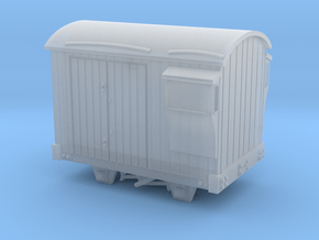 009 Brake Van With Duckets / Look Out's in Clear Ultra Fine Detail Plastic