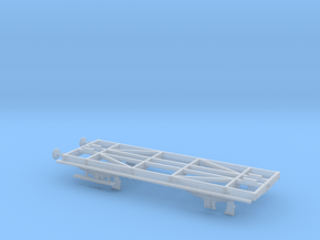 HO LBSCR Suburban 4W Brake Chassis in Clear Ultra Fine Detail Plastic