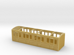 HO LBSCR 4/W Carriage - D30 First in Tan Fine Detail Plastic