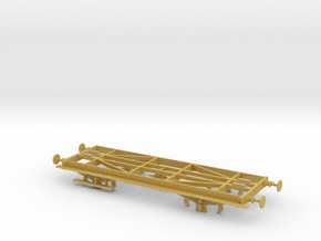HO LBSCR Mainline 4W Brake Chassis in Tan Fine Detail Plastic