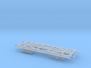 HO LBSCR Mainline 4W Brake Chassis in Clear Ultra Fine Detail Plastic