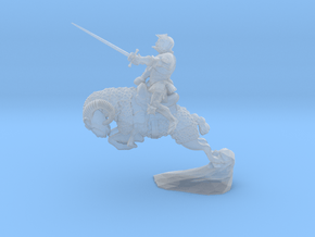 Ram Knight in Clear Ultra Fine Detail Plastic
