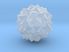 03. Great Snub Icosidodecahedron - 10 mm in Clear Ultra Fine Detail Plastic