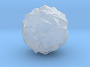 06. Snub Icosidodecadodecahedron - 10mm in Clear Ultra Fine Detail Plastic