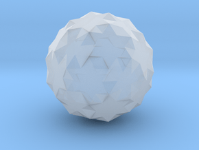 08. Small Snub Icosicosidodecahedron - 1 In in Clear Ultra Fine Detail Plastic