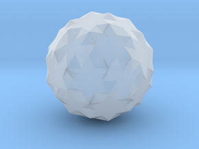 08. Small Snub Icosicosidodecahedron - 10 mm in Clear Ultra Fine Detail Plastic