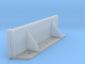 Bahnsteigkante Stahlschwelle für die Nebenbahn in Clear Ultra Fine Detail Plastic