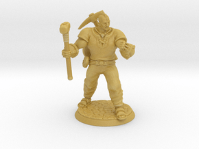 Half giant with hammer and mining equipment in Tan Fine Detail Plastic